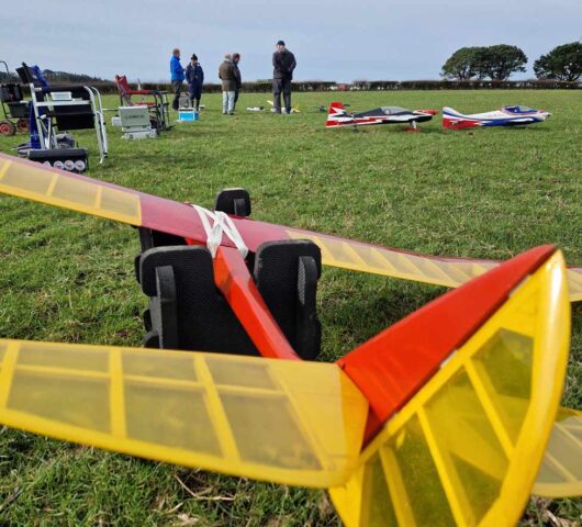 RC glider at Truro and district model flying club
