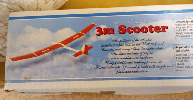 Scooter glider kit box Scooter glider kit radio control plane for sale
