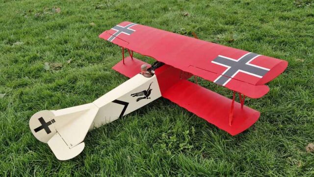 Fokker-D7-rear Scale Fokker D7 at Truro and district model flying club