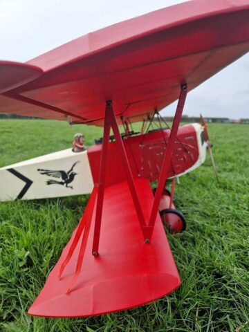 Fokker D7 side-shot Scale Fokker D7 at Truro and district model flying club