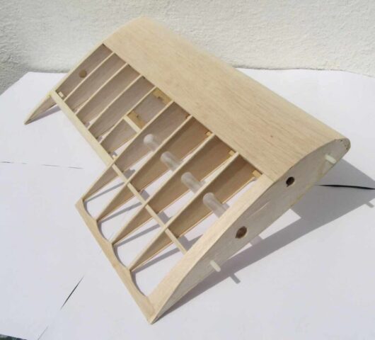 Colibri Wing-build Model plane construction at Truro model flying club